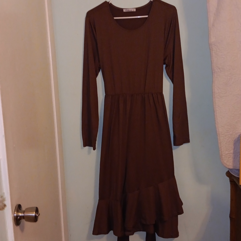 Brown maxi dress